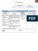 Sesion de Aprendizaje 2 - Matematica