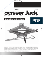 Scissor Jack: 1 Tonne (1000Kg)