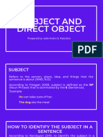 Padullon - C5 - Subject and Direct Object - PPT