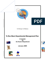 Maori Dept Management Plan From THM