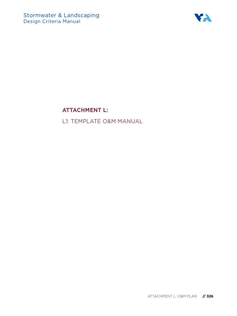 Attachment L1 - Template O&M Manual | PDF