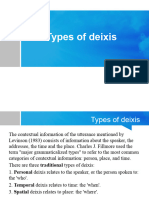 Types of Deixis