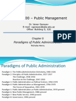 Chapter 0 - Paradigms of Public Administration