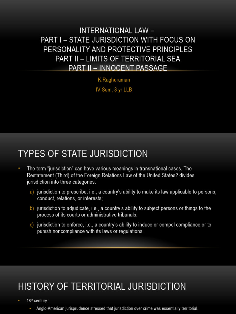 International Law | PDF | Territorial Waters | Jurisdiction