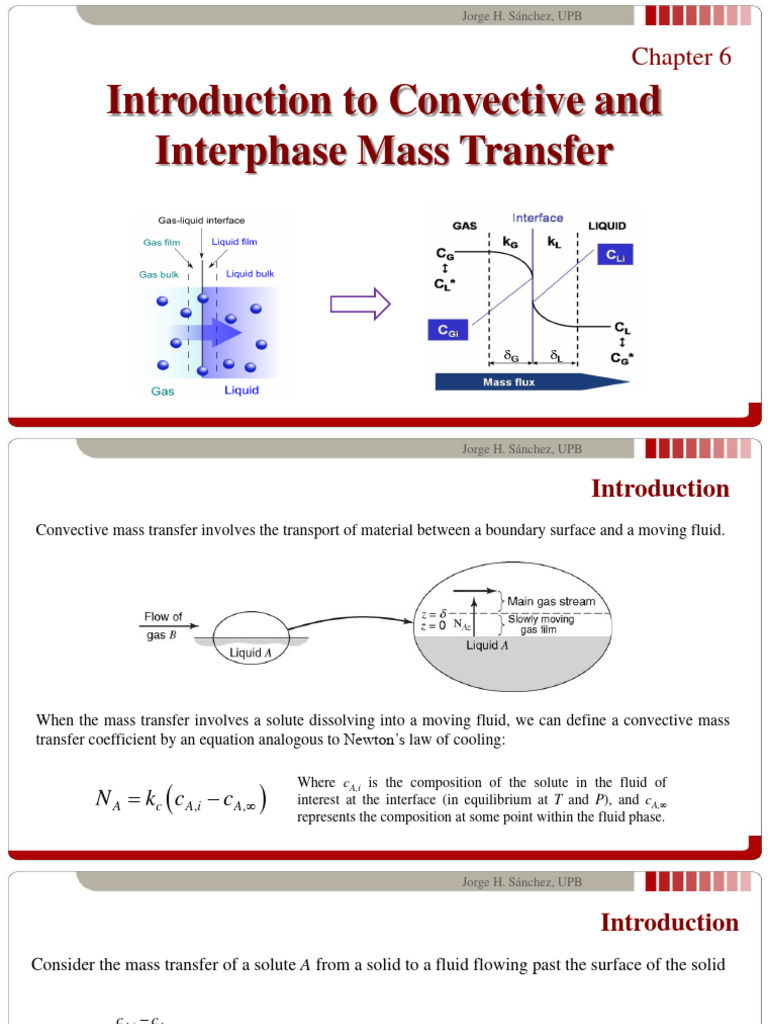 Convective and Interphase Mass Transfer | PDF | Phase (Matter) | Mass ...