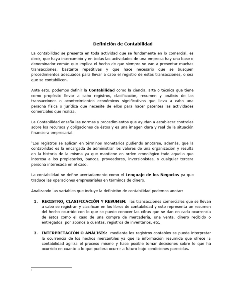 Definicion de Contabilidad | Descargar gratis PDF | Contabilidad | Business