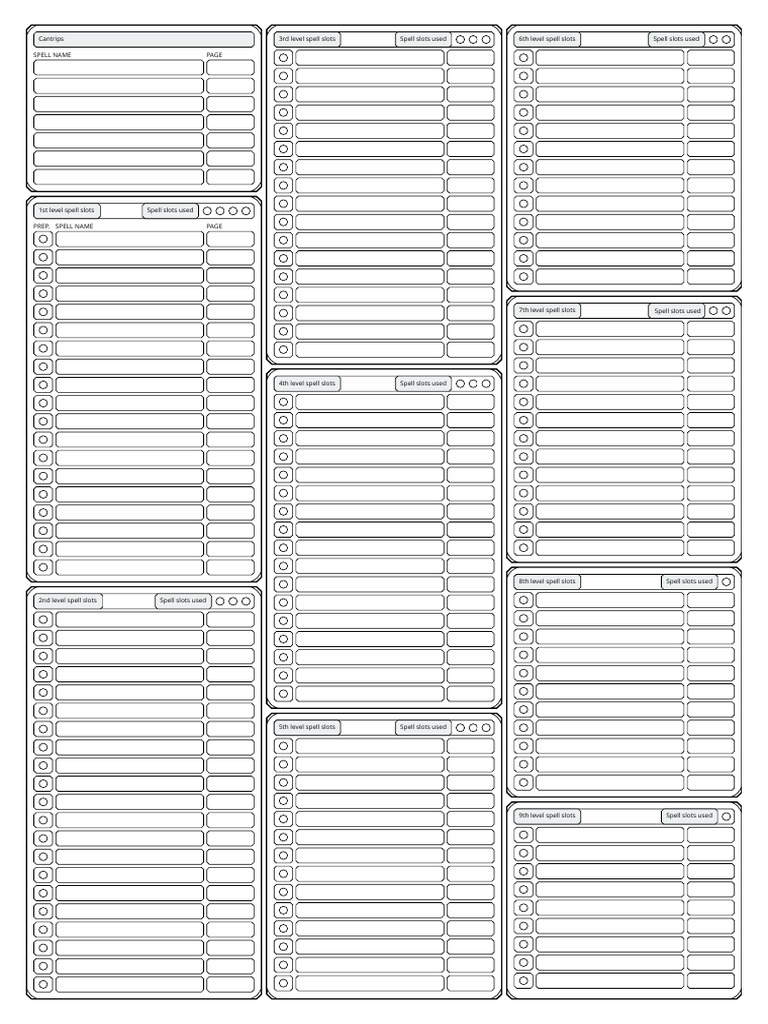 Spell List | PDF
