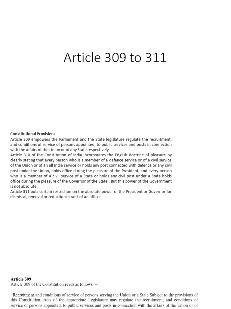 Articl E 309 To 311 PDF Law