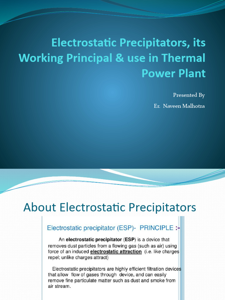 Working Principles of ESP in Power Plants | PDF | Science & Mathematics