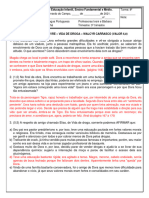 Gabarito Prova B - Vida de Droga Walcyr Carrasco