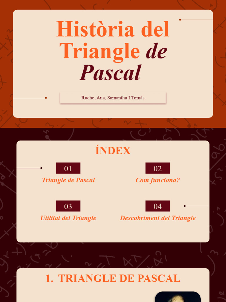 Història Del Tirangle de Pascal o Tartaglia | PDF