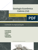 Cadmio-Geologia Econômica