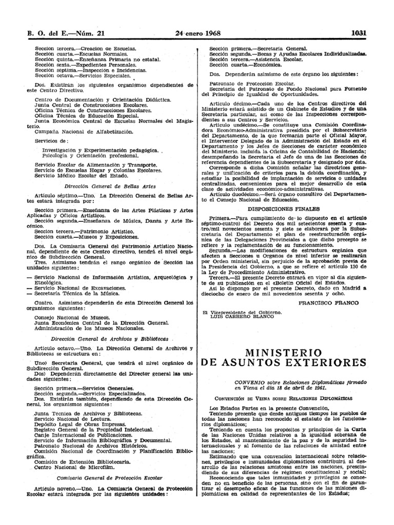 Convención Viena 1961 Pdf
