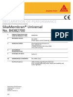DoP SikaMembran Universal EN13984 SES en