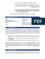 A - PFI - SET - 2223 - 001 - Recrutement D'enquã Teurs Et Superviseurs D'enquã Te - Mars 2023