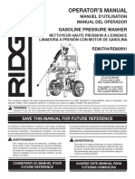 Manual de Operacion Hidrolavadora RIDGID