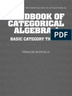 Francis Borceux Handbook of Categorical Algebra 1 Basic Category Theory