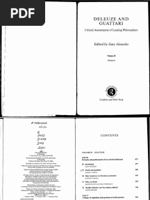 Gary Genosko Deleuze and Guattari Critical Assessments of Leading Philosophers Volume 2 Guattari 1