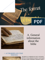 The Format of The Bible