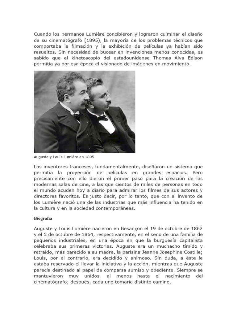 Hermanos lumiere biografia PDF