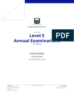 2023 Annual Examinations Carla Delia
