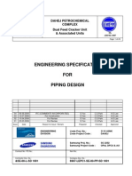 SE-00-L-SD 1001 Engineering Specification For Piping Design - Rev04