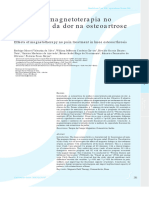 Efeitos Da Magnetoterapia No Tratamento Da Dor Na Osteoartrose de Joelho