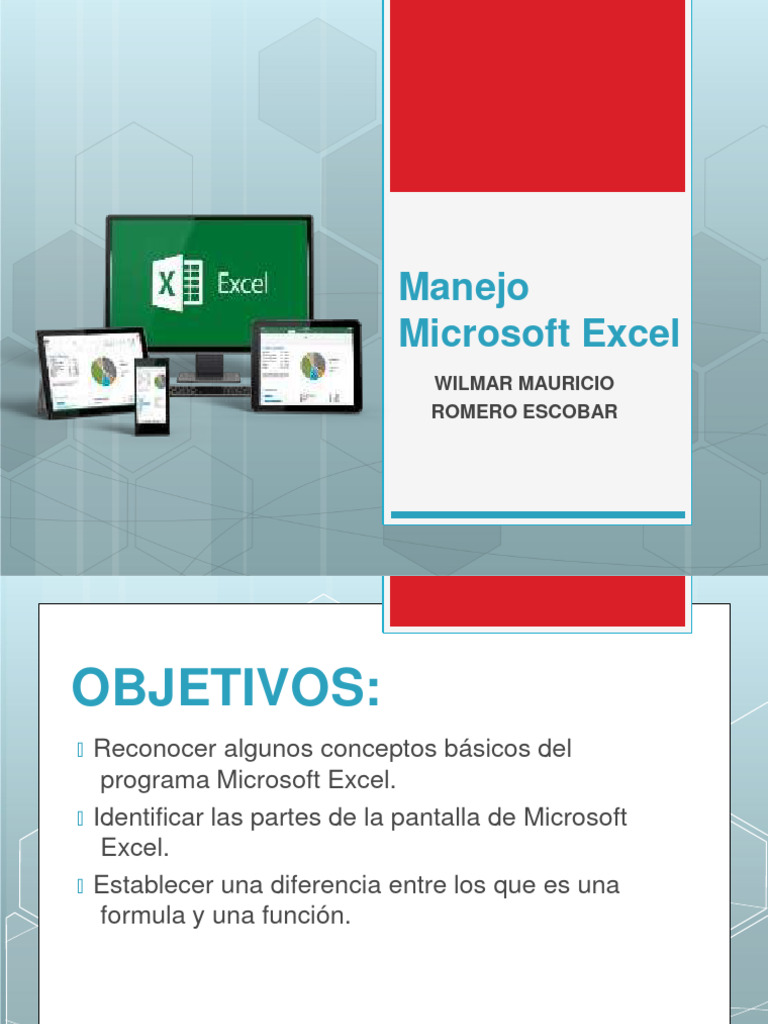 Conceptos Básicos de Microsoft Excel | PDF | Microsoft Excel | Hoja de ...