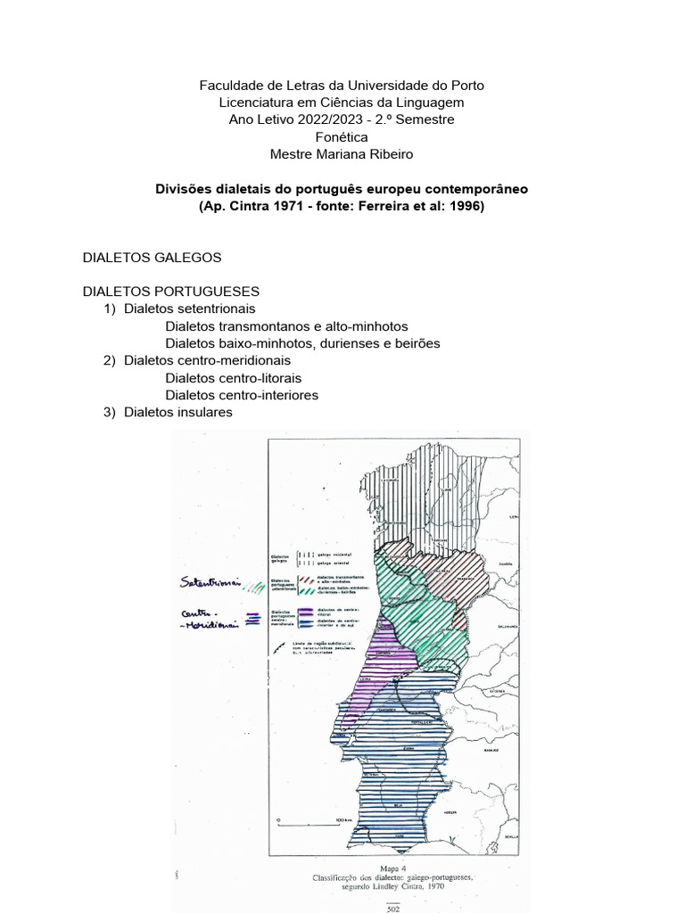 Dialetos do Português Europeu | PDF | Dialeto | Linguística
