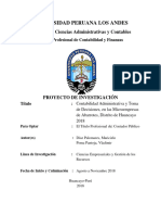 Universidad Peruana Los Andes: Facultad de Ciencias Administrativas y Contables