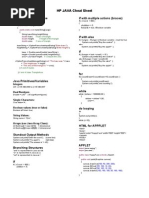 Java Cheat Sheet