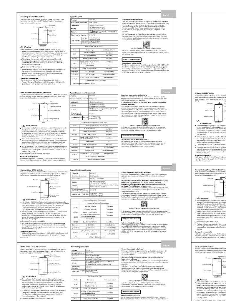 Oppo Reno 10x Zoom User Manual (English - 336 Pages) | PDF