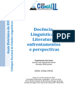 Docência, Linguística e Literatura: Enfrentamentos e Perspectivas