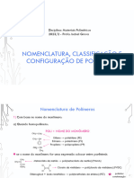 Aula 04 - Nomenclatura e Classificação de Polímeros