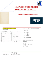 Amplificadores de Potencia Clase A