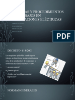 Tecnicas y Procedimientos de Trabajos e Instalaciones Electricas