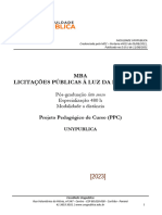 PPC Licitações Públicas À Luz Da Lei 14.133-21