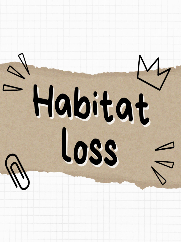 Habitat loss pdf