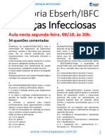 Mentoria Ebserh Doencas Infecciosas 54 Questoes Comentadas