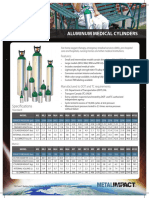 Metal Impact Aluminum Medical Cylinders