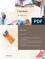 Colorful Handcrafted Literature Creative Education Presentation