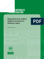 Seguridad de La Cadena Logística Terrestre en América Latina 2013 - Gabriel Pérez Salas - CEPAL