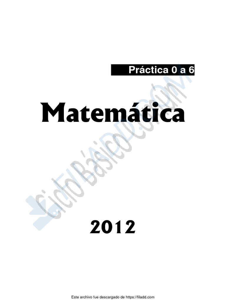 Prácticas de Matemáticas: Ejercicios y Respuestas | PDF | Números ...