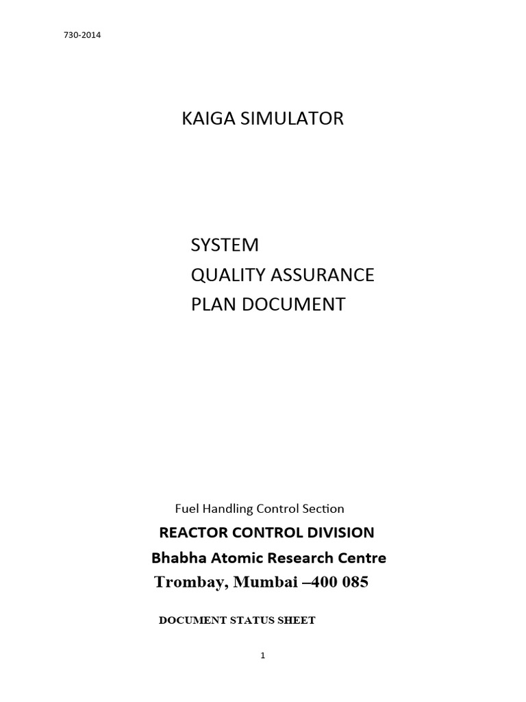 KGS Sqap Draft | PDF | Software Testing | Simulation