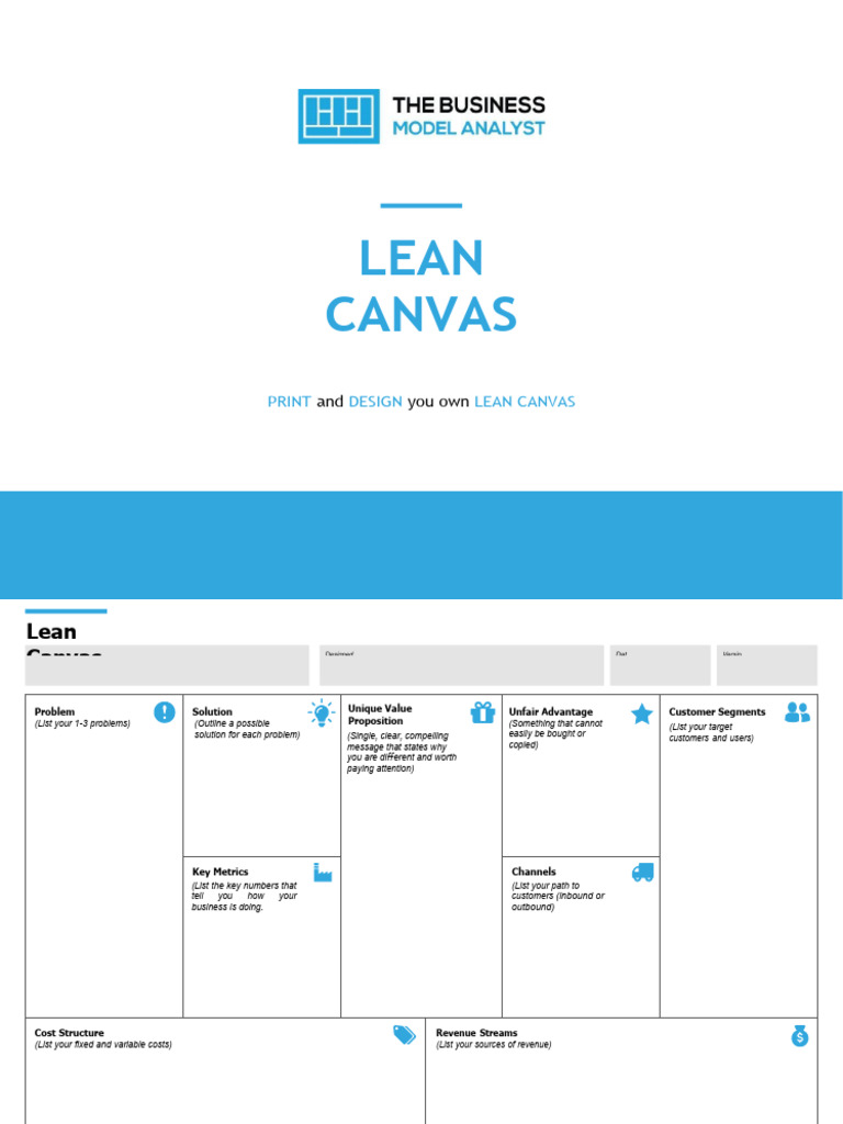 Lean Canvas Template Updated Wu6imu | PDF