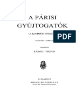 Rakosi Viktor a Parizsi Gyujtogatok