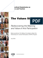 Values Study Rediscovering The Meaning and Value of Arts Participation