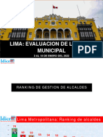 Lima Evaluacion de Alcaldes Municipales 2022 Enero