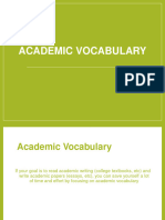 Academic Vocabulary