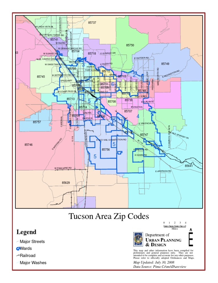 Tucson Zip Codes  PDF